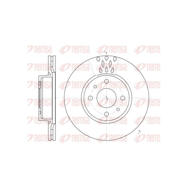 Stabdžių diskas REMSA 6186.10