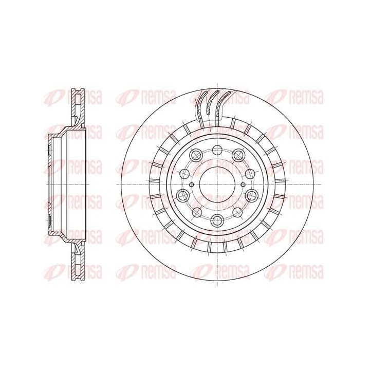 Stabdžių diskas REMSA 61879.10