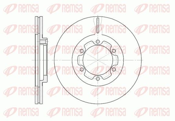 Stabdžių diskas REMSA 6188.10
