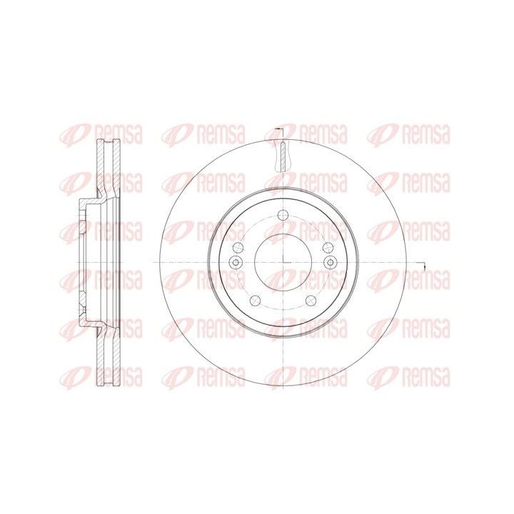 Stabdžių diskas REMSA 61885.10