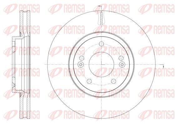 Stabdžių diskas REMSA 61885.10