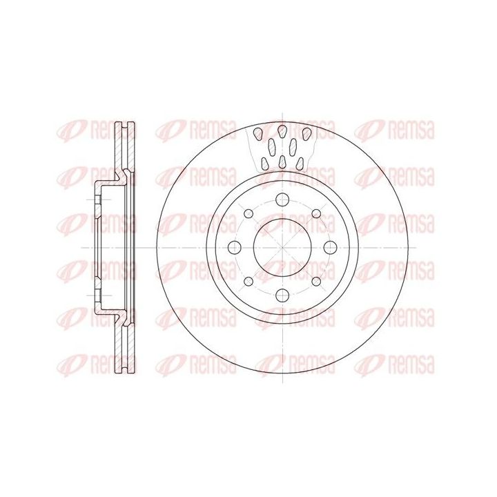 Stabdžių diskas REMSA 6189.10
