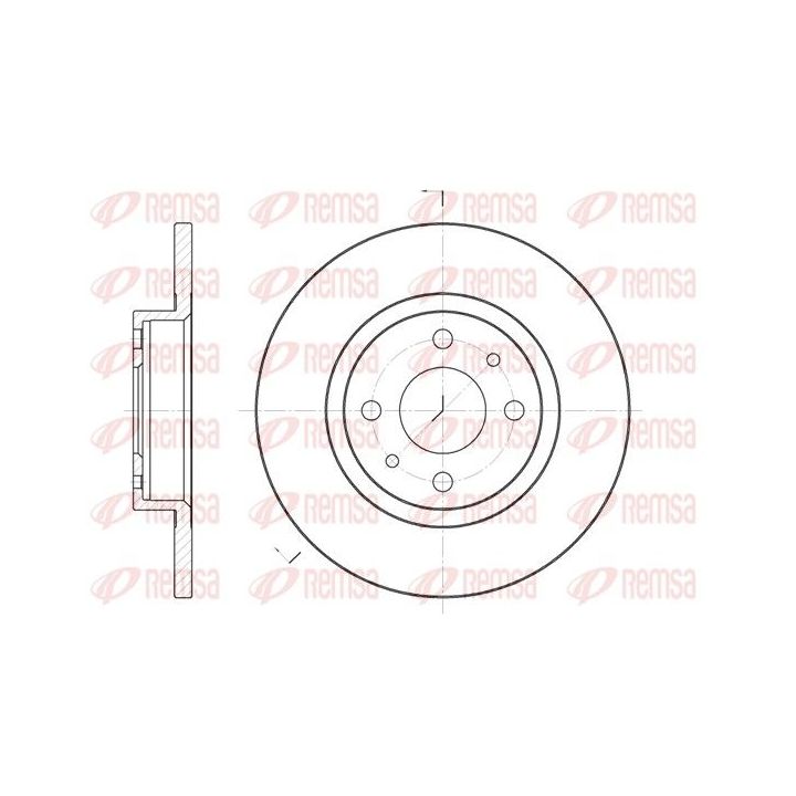 Stabdžių diskas REMSA 6191.00