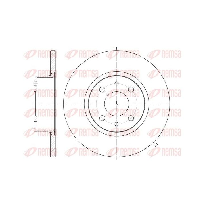 Stabdžių diskas REMSA 6192.00