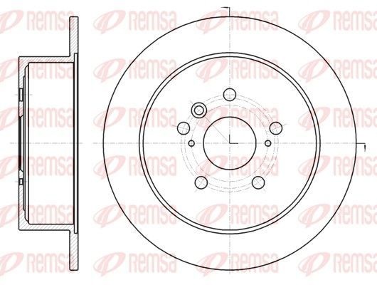 Stabdžių diskas REMSA 61969.00