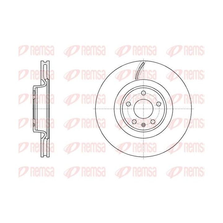 Stabdžių diskas REMSA 61970.10