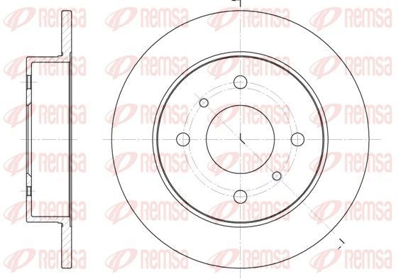 Stabdžių diskas REMSA 6200.00