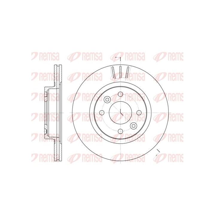 Stabdžių diskas REMSA 6204.10