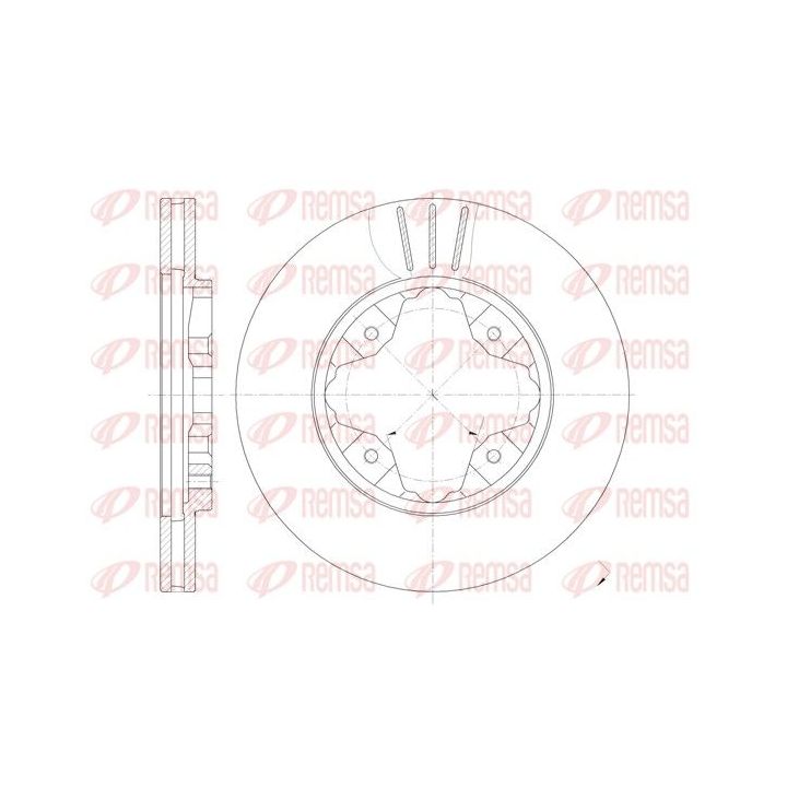 Stabdžių diskas REMSA 6205.10