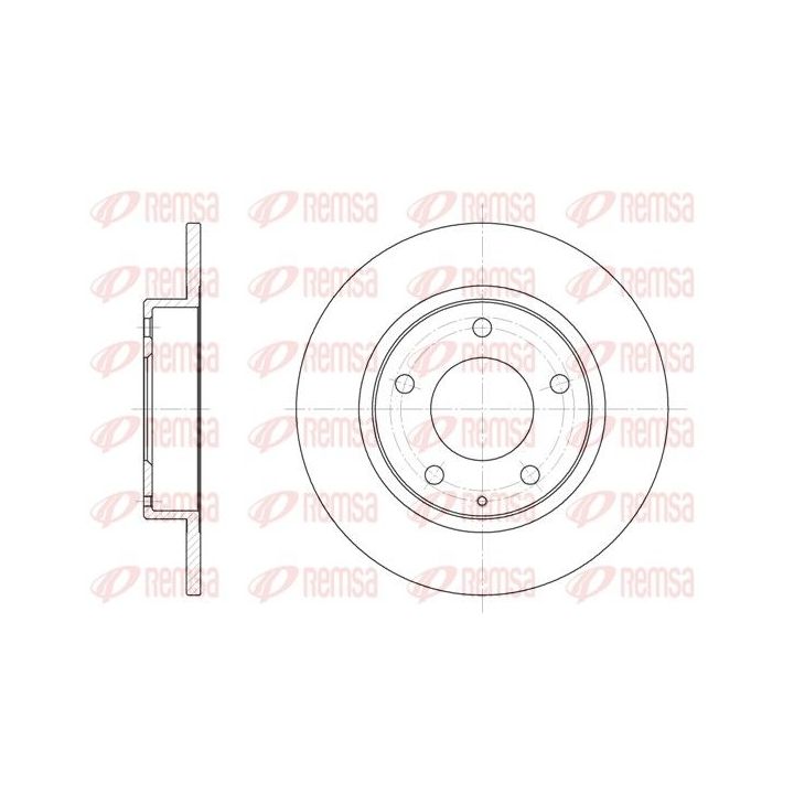 Stabdžių diskas REMSA 6206.00