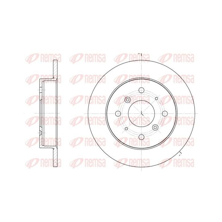 Stabdžių diskas REMSA 6208.00