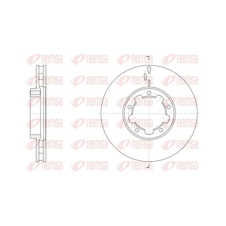 Stabdžių diskas REMSA 62091.10