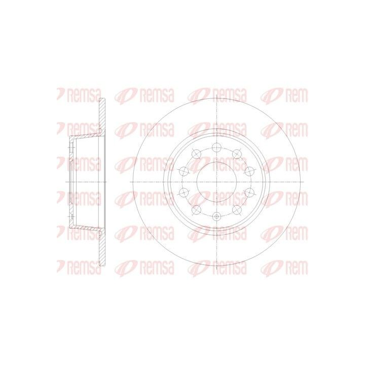 Stabdžių diskas REMSA 62098.00