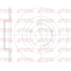 Stabdžių diskas REMSA 62101.00