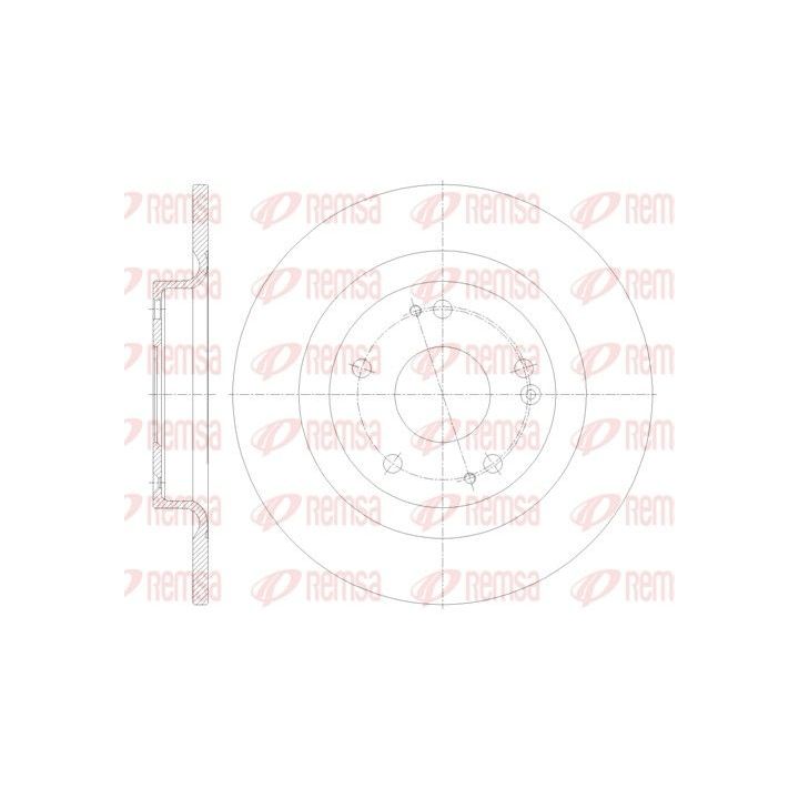 Stabdžių diskas REMSA 62101.00