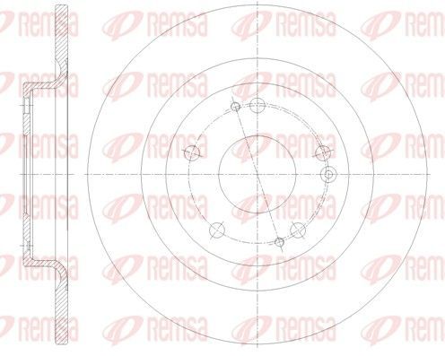 Stabdžių diskas REMSA 62101.00