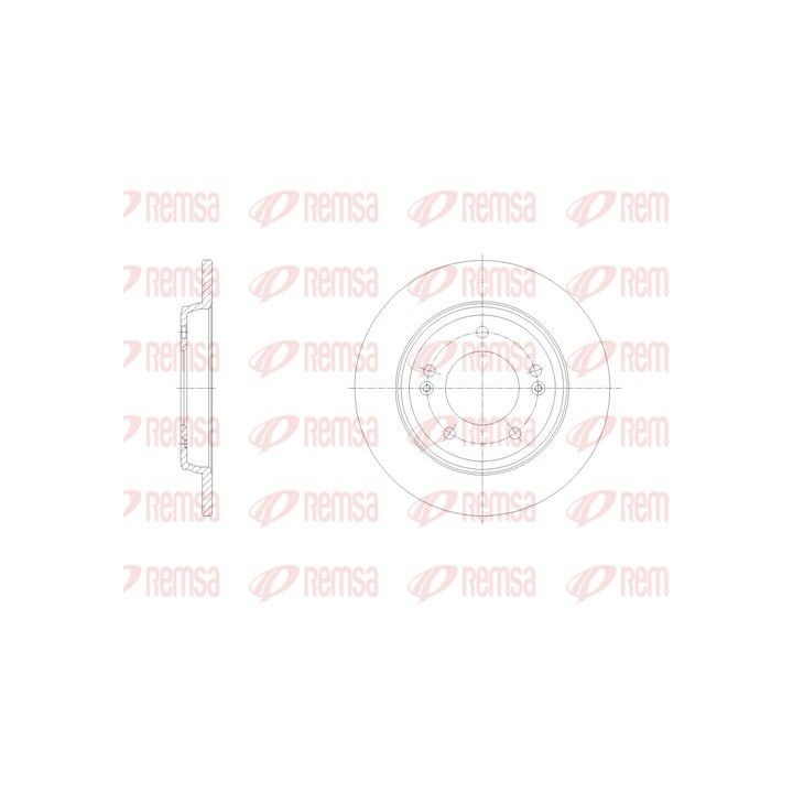 Stabdžių diskas REMSA 62102.00