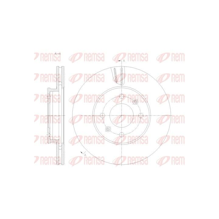Stabdžių diskas REMSA 62121.10