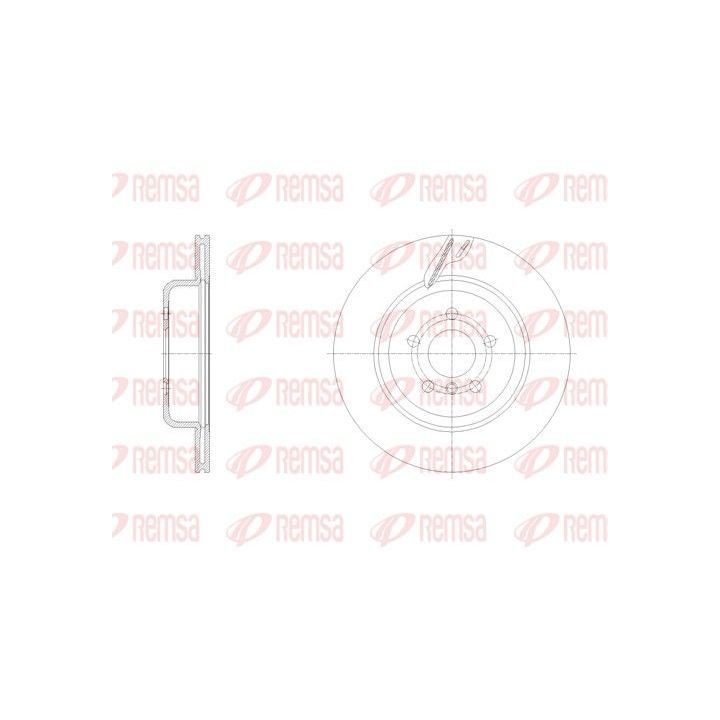 Stabdžių diskas REMSA 62128.10