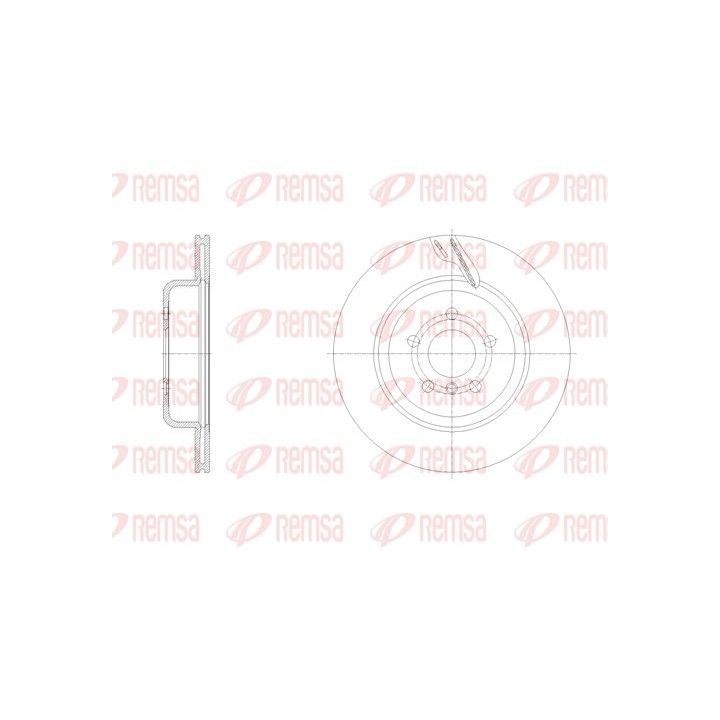 Stabdžių diskas REMSA 62128.11