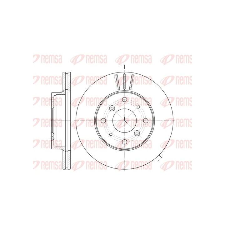 Stabdžių diskas REMSA 6225.10