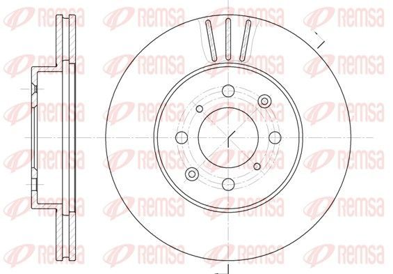 Stabdžių diskas REMSA 6226.10