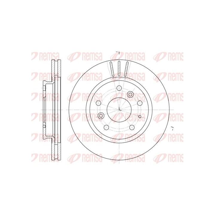Stabdžių diskas REMSA 6237.10