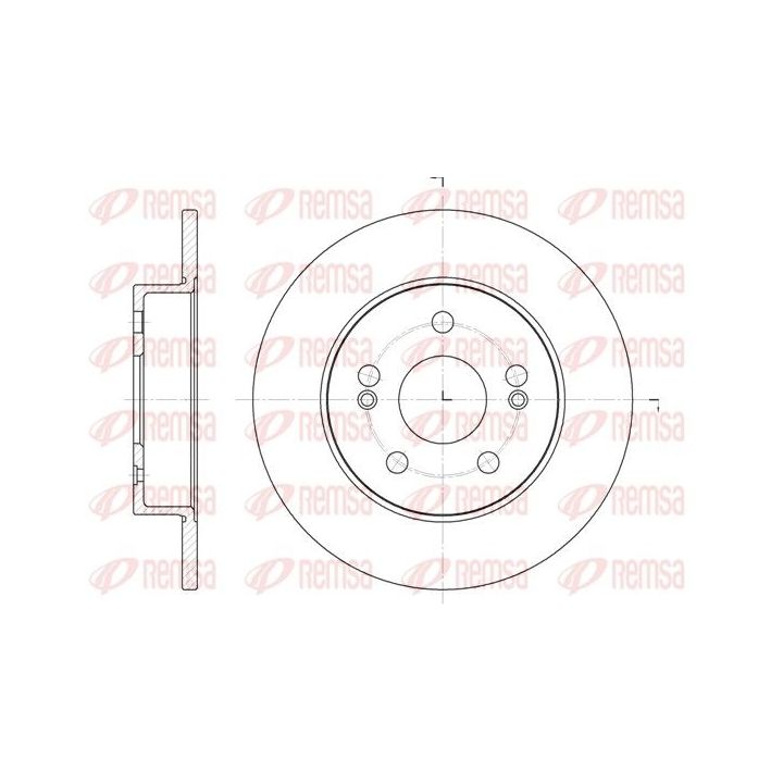 Stabdžių diskas REMSA 6239.01
