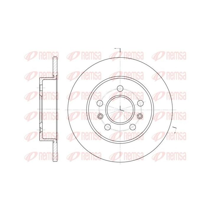 Stabdžių diskas REMSA 6239.02