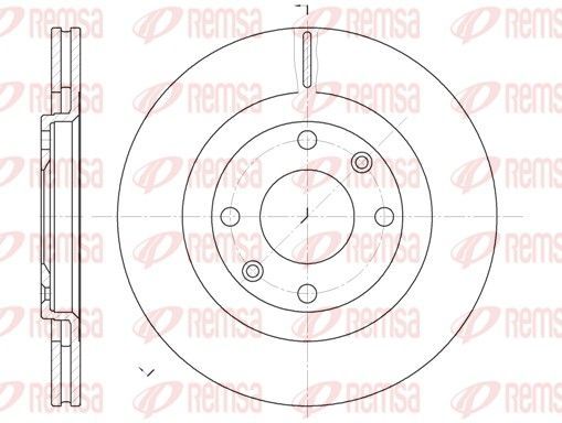 Stabdžių diskas REMSA 6240.10