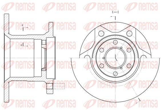 Stabdžių diskas REMSA 6243.00