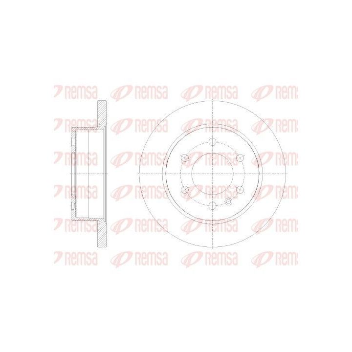Stabdžių diskas REMSA 62514.00