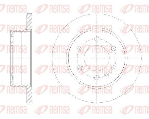 Stabdžių diskas REMSA 62514.00
