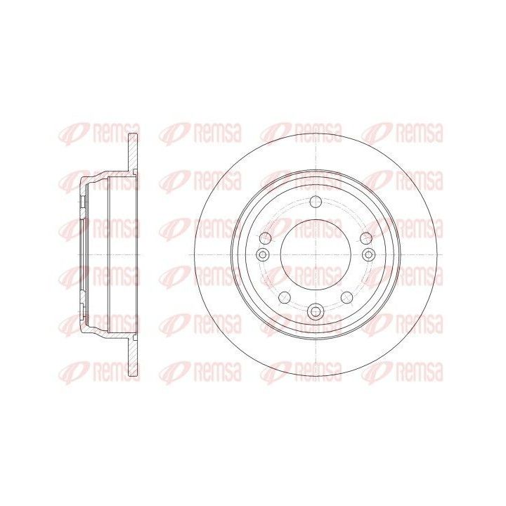 Stabdžių diskas REMSA 62517.00