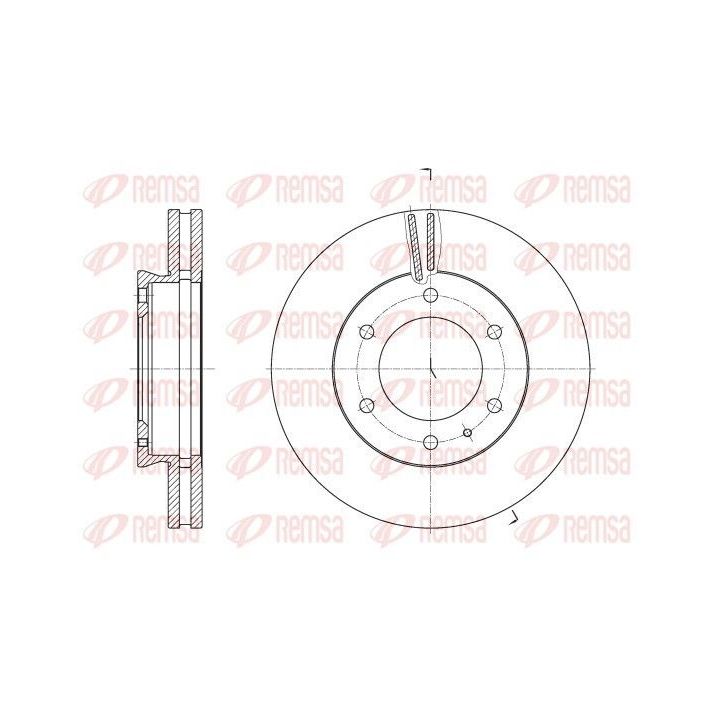 Stabdžių diskas REMSA 62526.10