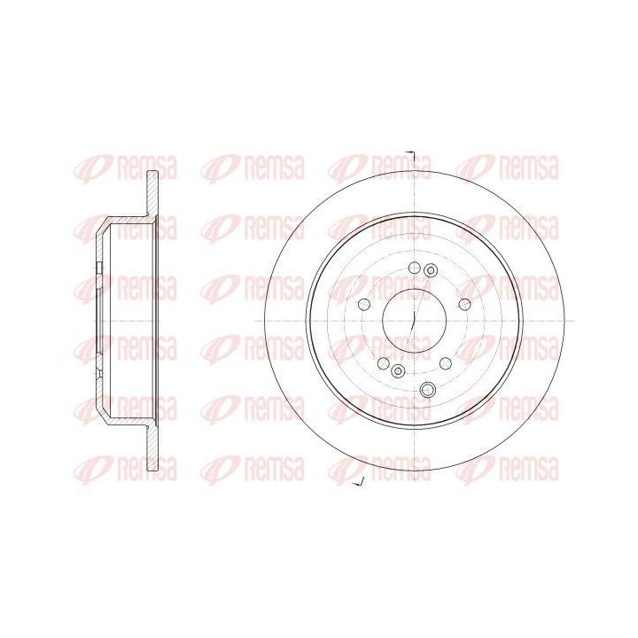 Stabdžių diskas REMSA 62541.00