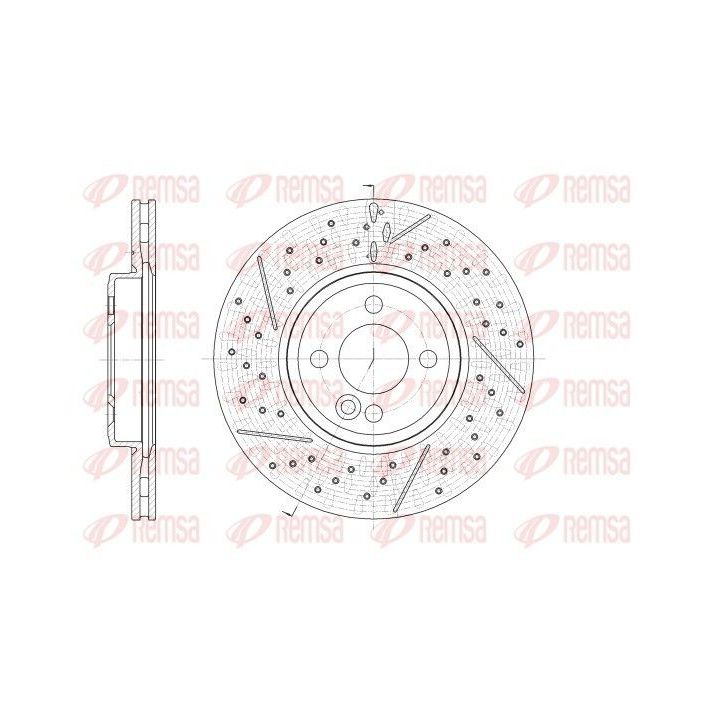 Stabdžių diskas REMSA 62543.10