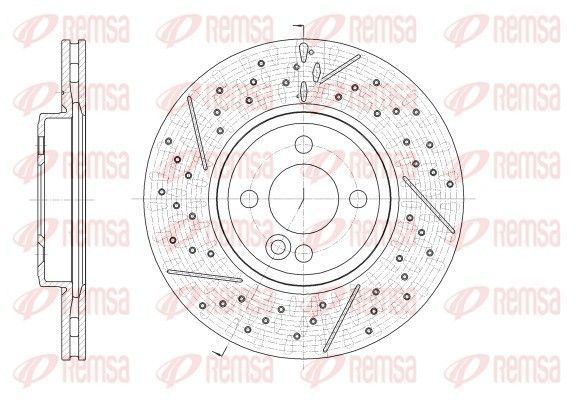 Stabdžių diskas REMSA 62543.10