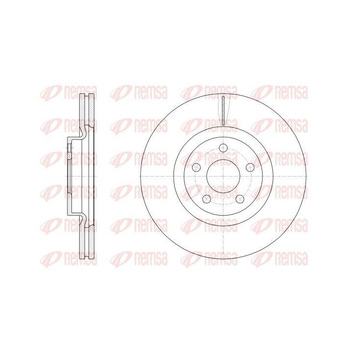 Stabdžių diskas REMSA 62548.10