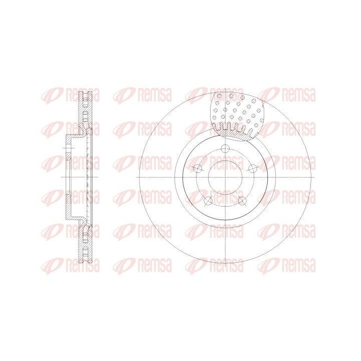Stabdžių diskas REMSA 62549.10