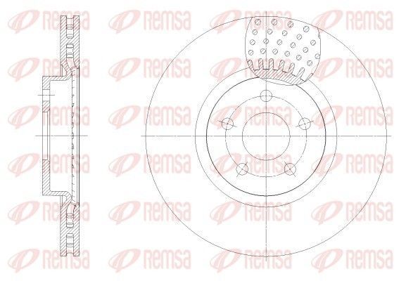 Stabdžių diskas REMSA 62549.10