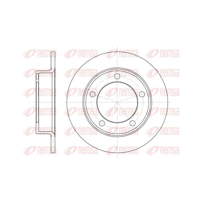 Stabdžių diskas REMSA 6257.00