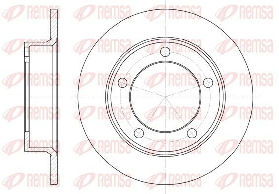 Stabdžių diskas REMSA 6257.00