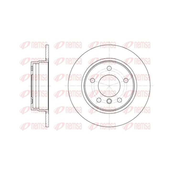 Stabdžių diskas REMSA 6284.00