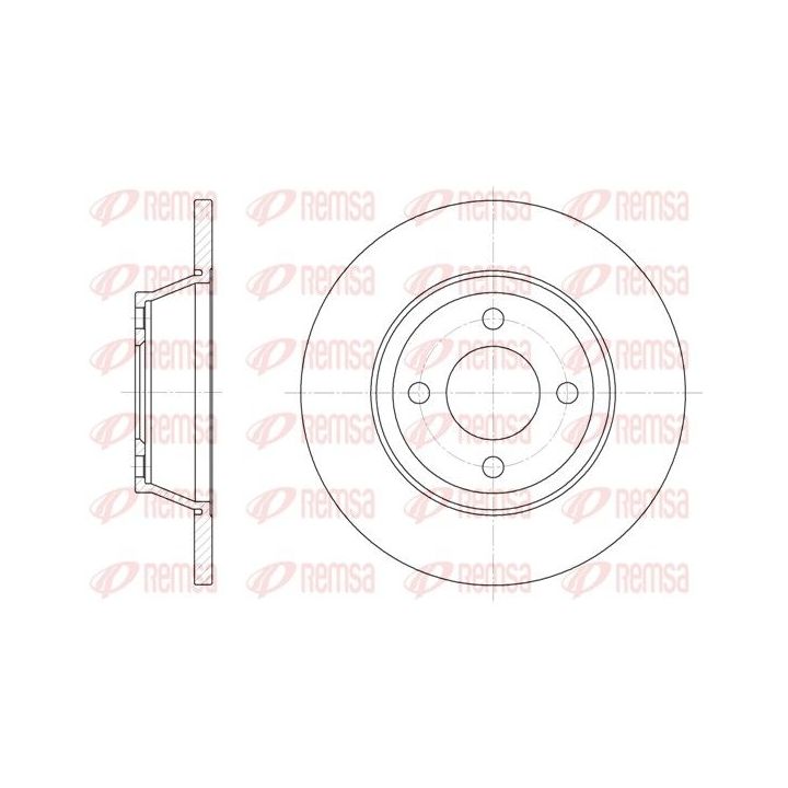 Stabdžių diskas REMSA 6287.00