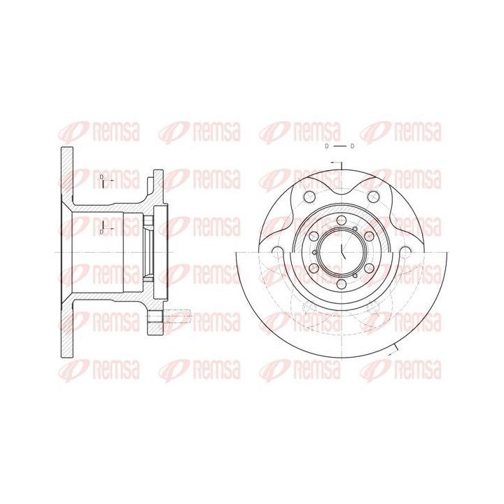 Stabdžių diskas REMSA 6290.00