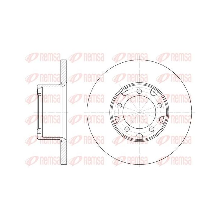 Stabdžių diskas REMSA 6291.00