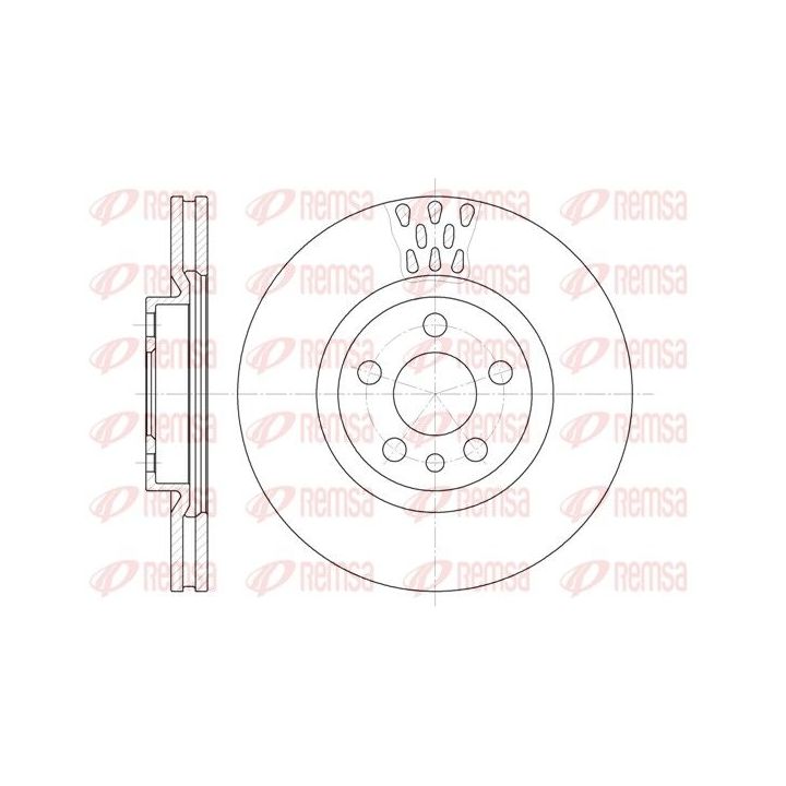 Stabdžių diskas REMSA 6305.11