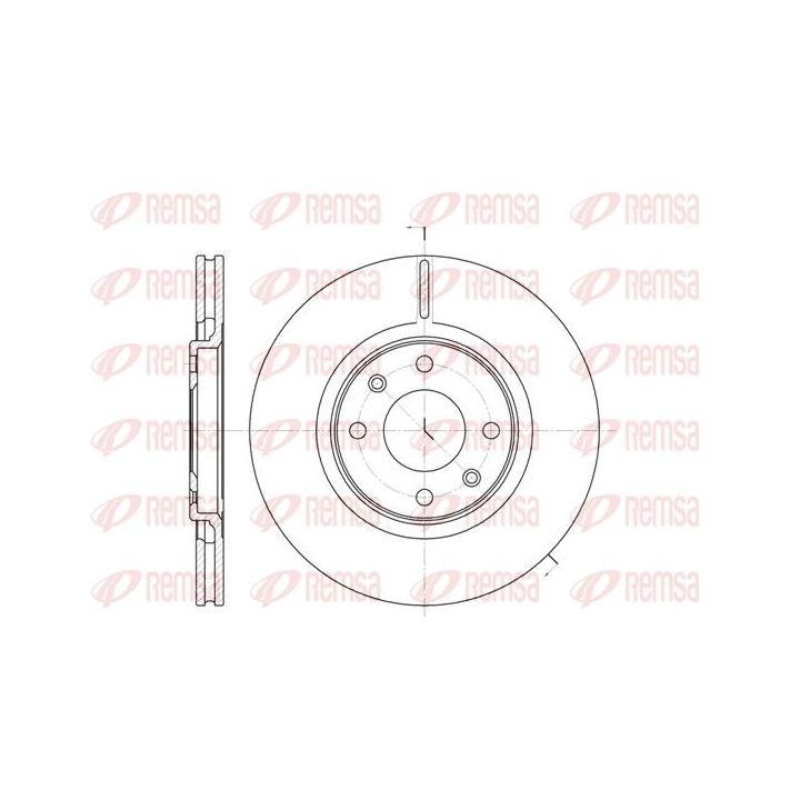 Stabdžių diskas REMSA 6306.10