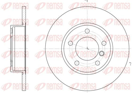 Stabdžių diskas REMSA 6323.00